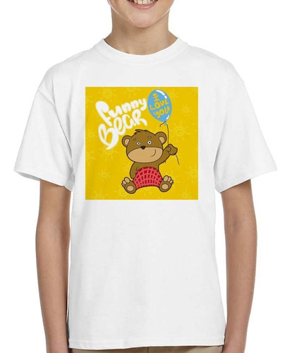 Remera De Niño Funny Bear I Love You Oso Divertido