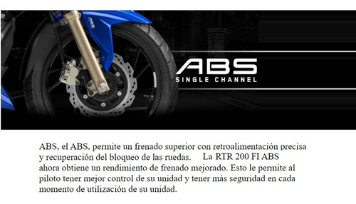 Imagen 5 de 17 de Tvs Rtr 200 Con Abs Fi New Model Con Defensas De Regalo