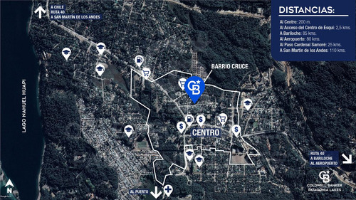 Venta Local Comercial De 58m2 Sobre La Calle Las Retamas, El Cruce, Villa La Angostura