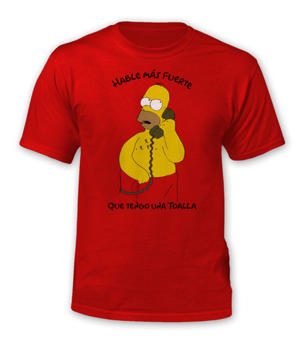 Polera Gustore Tengo Una Toalla Homero Simpson