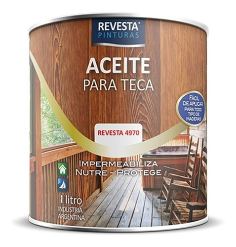 Aceite Para Teca Revesta 4970 1lt - Imagen Pinturerías - 