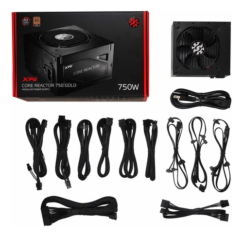 Fuente De Poder Xpg Core Reactor 750w, Atx Certificación 80
