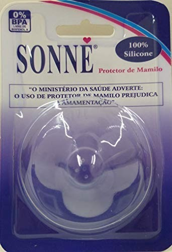 Protetor De Mamilo Cx C/ 12 100% Silic Marca Sonne Atacado Cor Transparente Liso Período De Idade 12-18 Meses