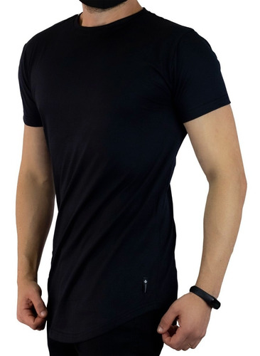 Kit 4 Camiseta Masculina Longline Alongada Swag Slim C35