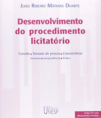 Livro Desenvolvimento Do Procedimento Licitatorio