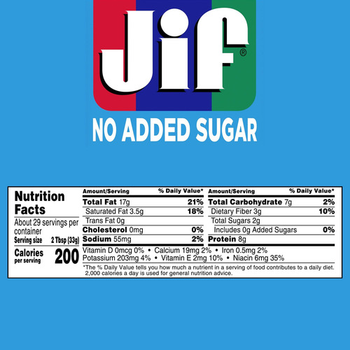 Crema De Cacahuate Sin Azucar Añadida Jif 950 Gr