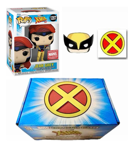 Lote Funko Pop X-men Jean Gray Pin Sticker Caja X-men 97 (Usado)