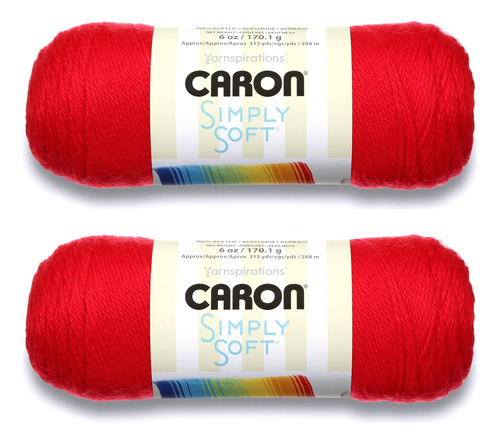 Soft Bulk Buy Yarn Solids (2-pack) (red)