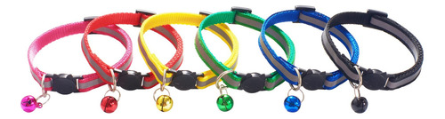 12 Collares Para Gatos Con Campanas, Luz Reflectante,