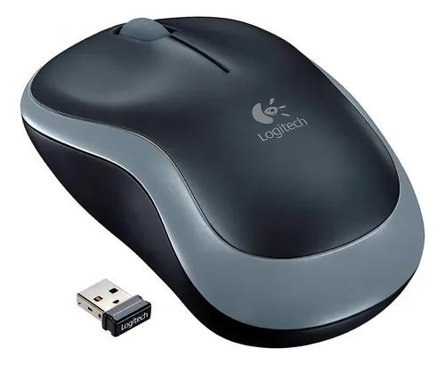 Mouse Inalámbrico Logitech M185, Win Mac Chrome Linux Gris