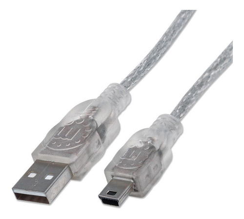 Imagen 2 de 3 de Cable Usb 2.0 A Mini Usb B Macho 1.8m Manhattan