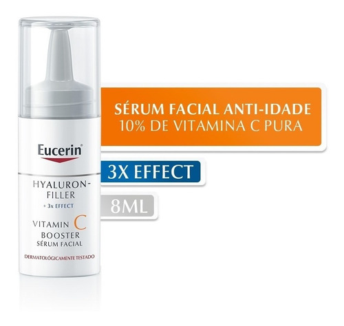 Sérum Vitamin C Booster Eucerin Hyaluron-Filler día/noche para todo tipo de piel de 8mL