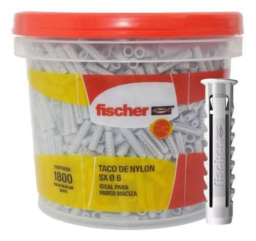 Taco Fisher Universal Sx6 Con Tope Balde 1800 Tacos Fischer