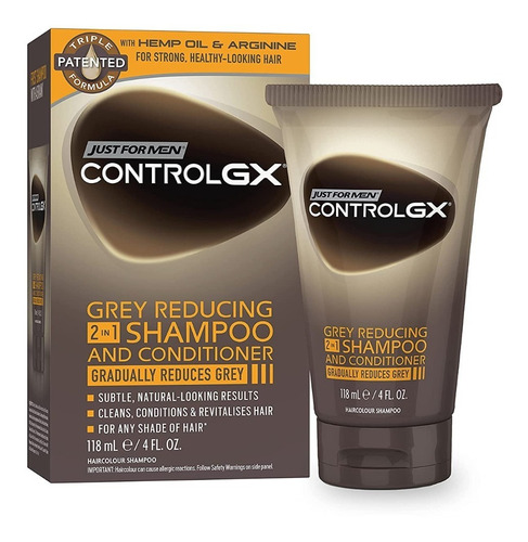 Shampoo Y Acondicionador 2 En 1 Control Canas Hombre W01