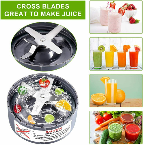 Imagen 5 de 11 de Set De 2 Cuchillas De Reemplazo Para Nutribullet 101s 600w