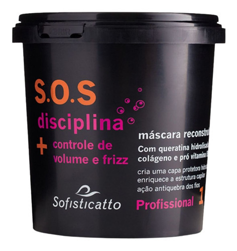 Máscara Sos Disciplina Controle De Volume E Frizz Hidratação