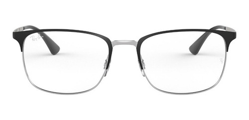 Armazón Anteojo Marco Ray Ban Rb6421-52 Color Negro - Plateado