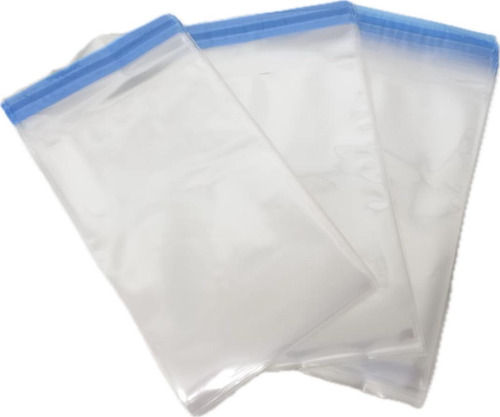 Saco Adesivado Transparente Pp 17x22 C/ 100 Un P/ Envio Full