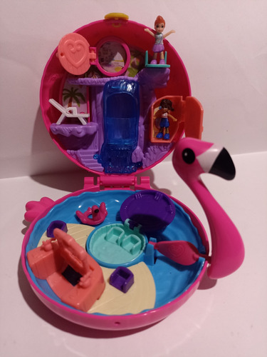 Polly Pocket Edición Especial Flamingo Rosa 2017 (Usado)