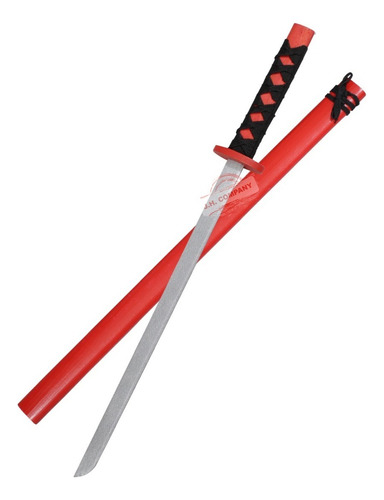 Katana Espada Juguete Samurai Ninja Anime Niños Madera M-037 Color Rojo