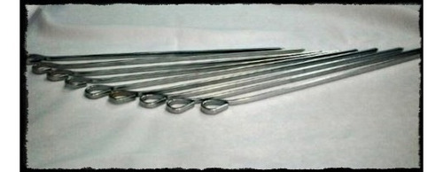 Imagen 3 de 4 de Pinches-pinchos- Brochettes De Verduras Frutas Carne 40 Cms