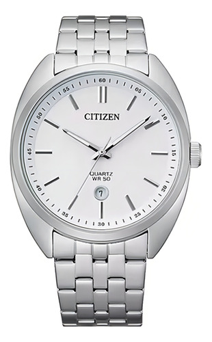 Reloj Ctz 61800 Bi5090-50a Hombre Quartz Corporative Option Correa Plateado Bisel Blanco Fondo Blanco 61800 Plateado Blanco Blanco 61800