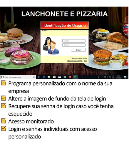 Sistema Comandas, Pizzaria, Delivery, Mesa, Estoque, Vendas