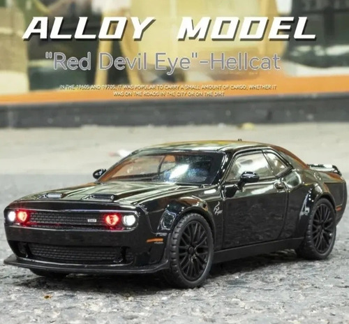 Dodge Challenger Hellcat De Coleccion Con Luces Y Sonidos