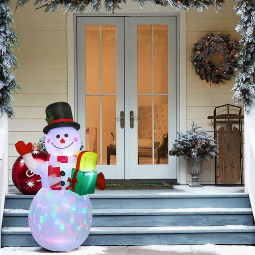 M Juguetes Inflables Navideños Muñeco De Nieve Inflable