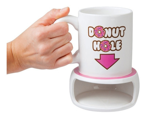 Imagen 2 de 6 de Taza Guarda Dona Donut Hole Bigmouth Inc 473 Ml