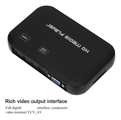 Mini Reprodutor De Vídeo Hdmi 1080p Vga Av Leitor De Mídia D