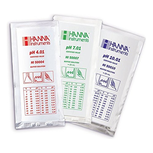 Hanna Instruments Calibracin De Ph Combo Pack 4.0, 7.0, 10.0