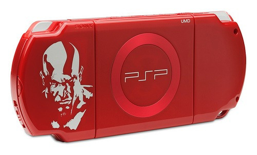 Sony PSP Slim & Lite 64MB Limited Edition God of War color  rojo