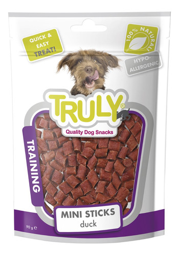 Truly Training Petisco Para Cães Mini Palitos De Pato - 90g