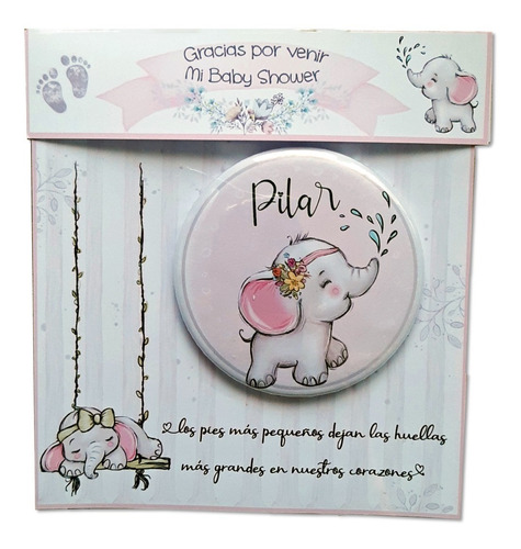  Souvenirs Elefante Nena Baby Shower Nacimiento  X 40 