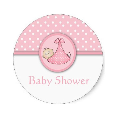 100 Etiquetas Recuerdo Baby Shower Personalizadas Niña M01