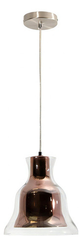 Lámpara Colgante Vintage Cobre / Níquel Satinado E27 1 Luz