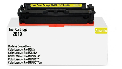 Toner Genérico Cf402x 201x Amarillo Para Laserjet Pro M252dw