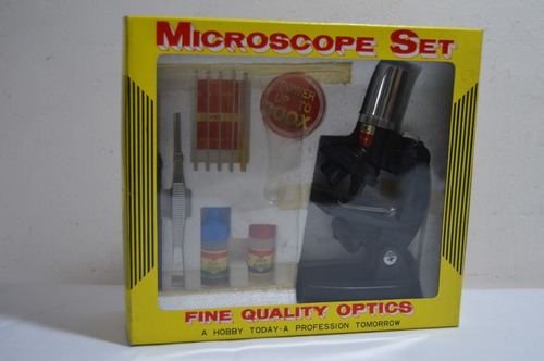 Vintage Microscopio 300x Japon Yks Set De Ciencias Nuevo