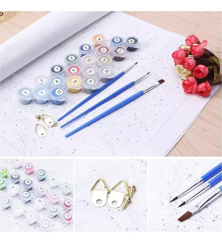 Kit De Pintura Por Números Nocturna Para Adultos Dd052
