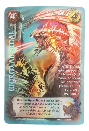 Carta Wyrm Abismal, Raza Sombra Mitos Y Leyendas 