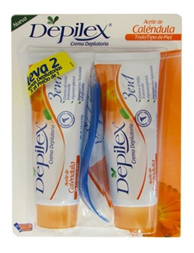 Crema Depilatoria X2 Tubos De 100g
