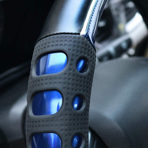 Funda De Volante De Cuero Universal (azul)