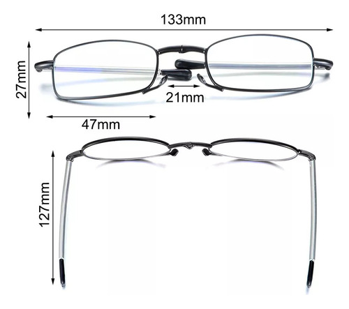 5 Gafas De Ordenador Plegables, Gafas De Lectura Con Luz