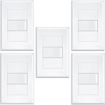 Comprar Kit Com 5 Interruptores Simples 16a 4x2 Evidence - Fame Cor Branco