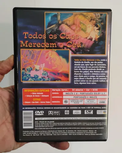 Todos Os Cães Merecem O Céu Dvd (dublado) Don Bluth | Parcelamento
