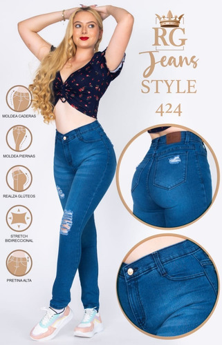 Imagen 2 de 2 de Pantalon Rich Girl Corte Colombiano (venta Mayoreo)