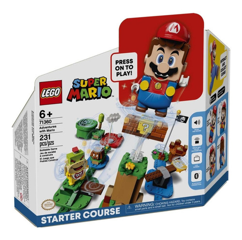 Lego Super Mario Recorrido Inicial: Aventuras Con Mario Cantidad de piezas 231