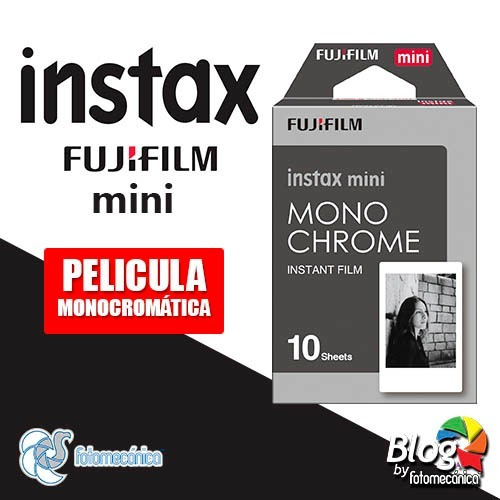 Fujifilm Instax Mini Monochrome O Blanco Y Negro X 10 Fotos