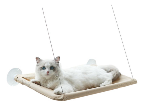 Hamaca Para Gatos Cama De Gato Cama Colgante Ventana - Wuf Color Beige Diseño Liso